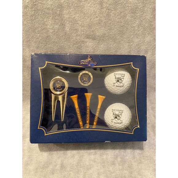 Tom Morris St Andrews Golf Balls, Tees, Marker, Divot Tool VTG British - Picture 4 of 4